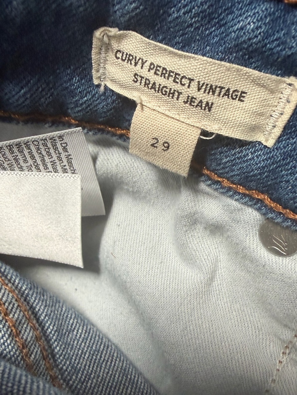 Madewell High-Rise Straight Leg Women's Jeans - Blue - Picture 4 of 4